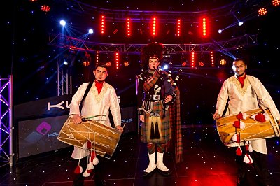 Bagpipers With Dhol 3