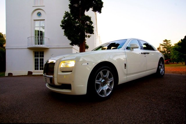 White Rolls Royce Ghost Available for Hire - The Ultimate Way To Travel In Luxury - Available from Kudos Cars