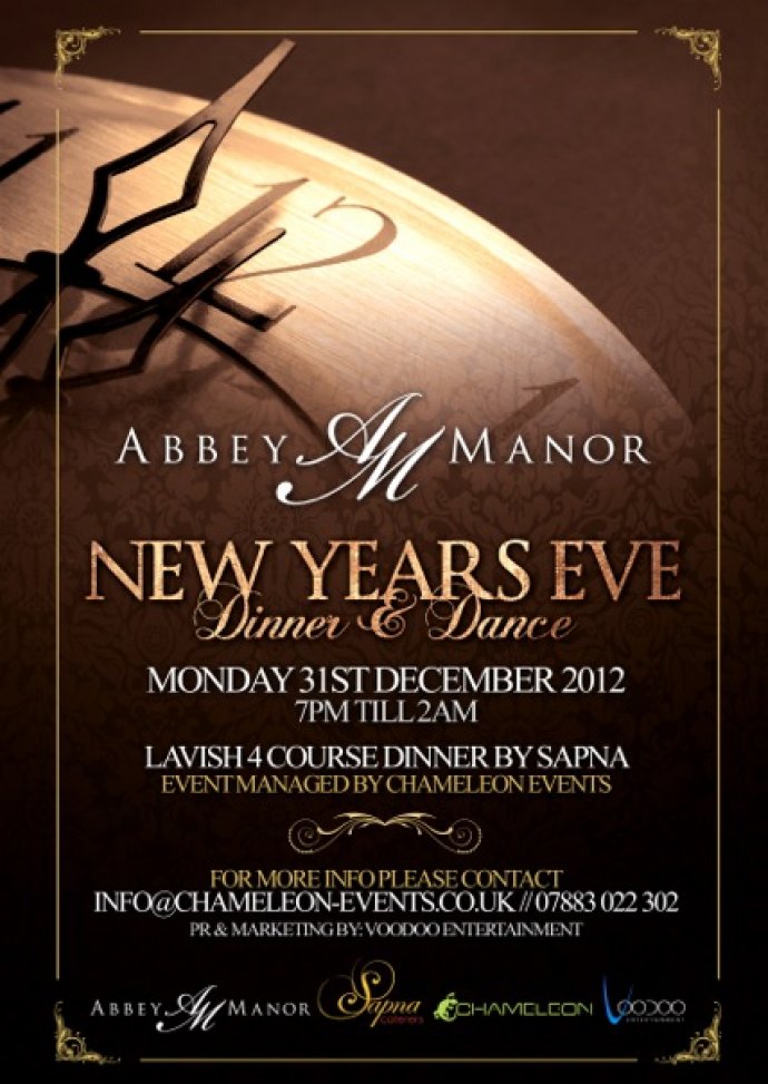 Kudos Music Alongside Sapna Caterers, B4U & Chameleon Events gear up for New Years Eve at the Abbey Manor