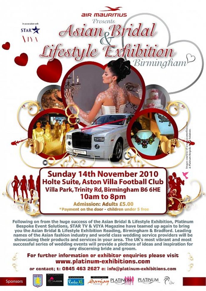 Asian Bridal And Lifestyle Exhibition At Aston Villa 