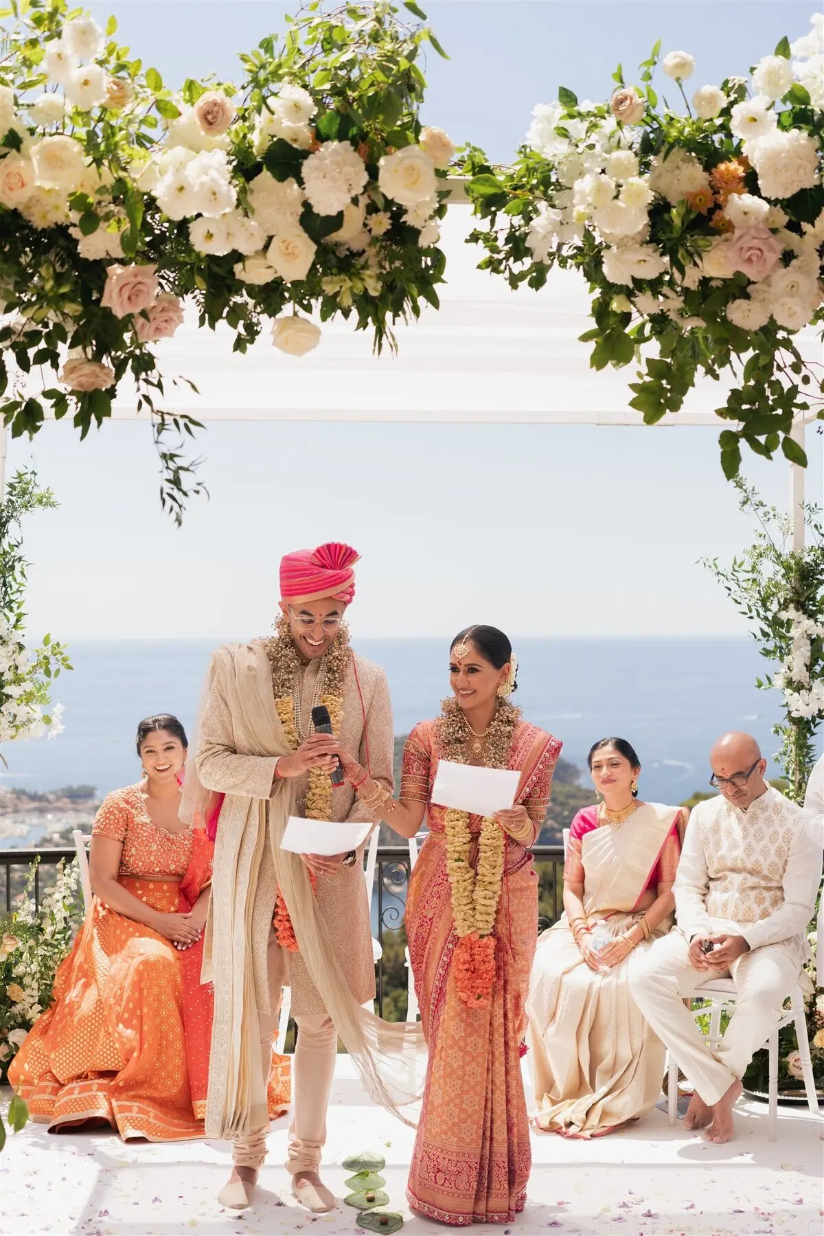 Chitra and Amogh Indian wedding in the South of France with DJ Aman K, Kudos Music