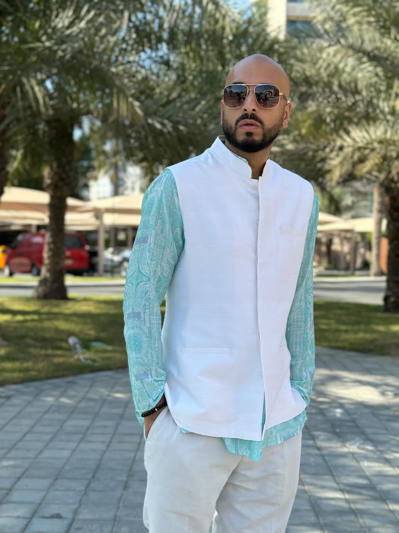 Portrait of DJ H of Kudos Music at a destination event