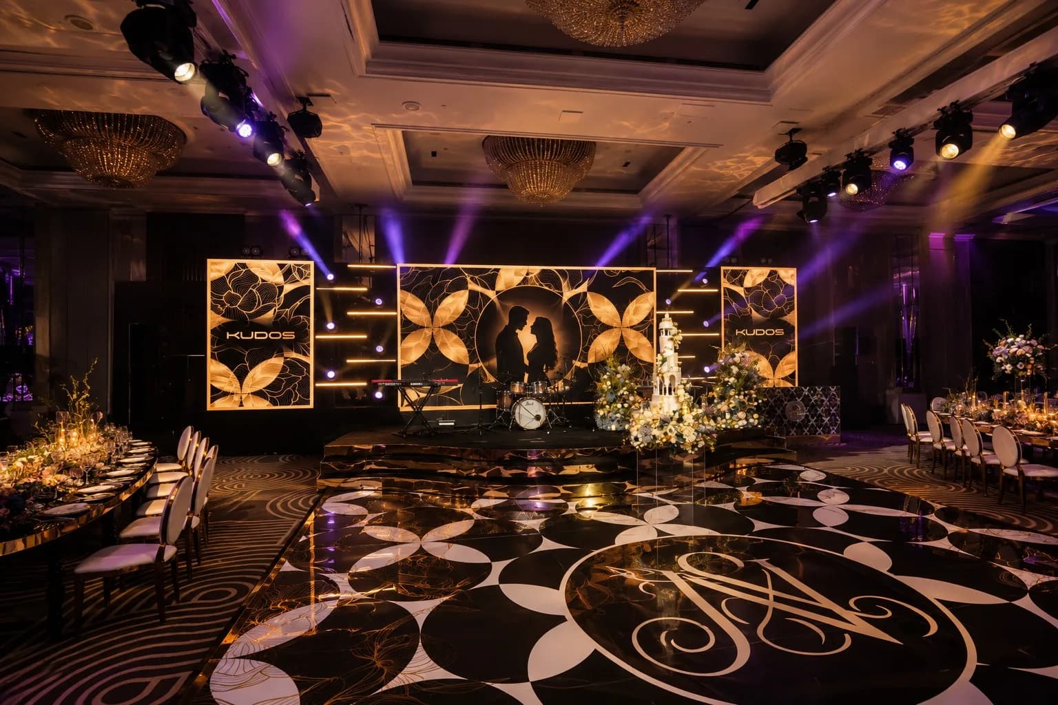 Hilton Park Lane wedding production by Kudos Music