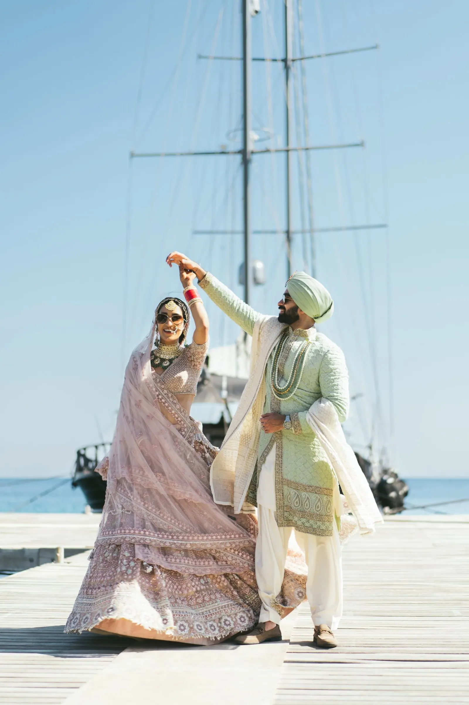Kimaya and Karan's destination wedding in Bodrum, Turkey, with Kudos Music