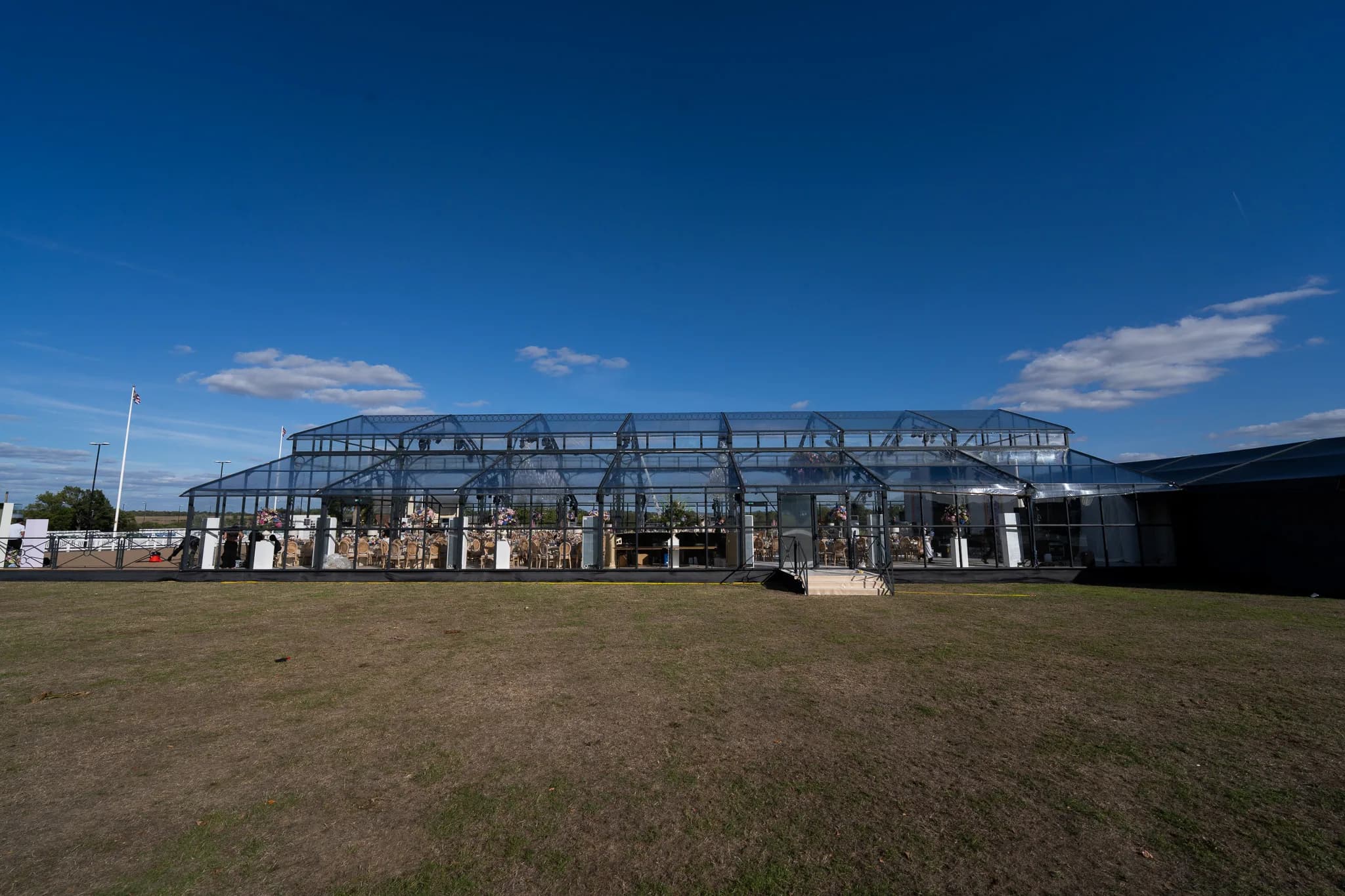 Dallas Burston Polo Club, A glass marquee on the polo grounds