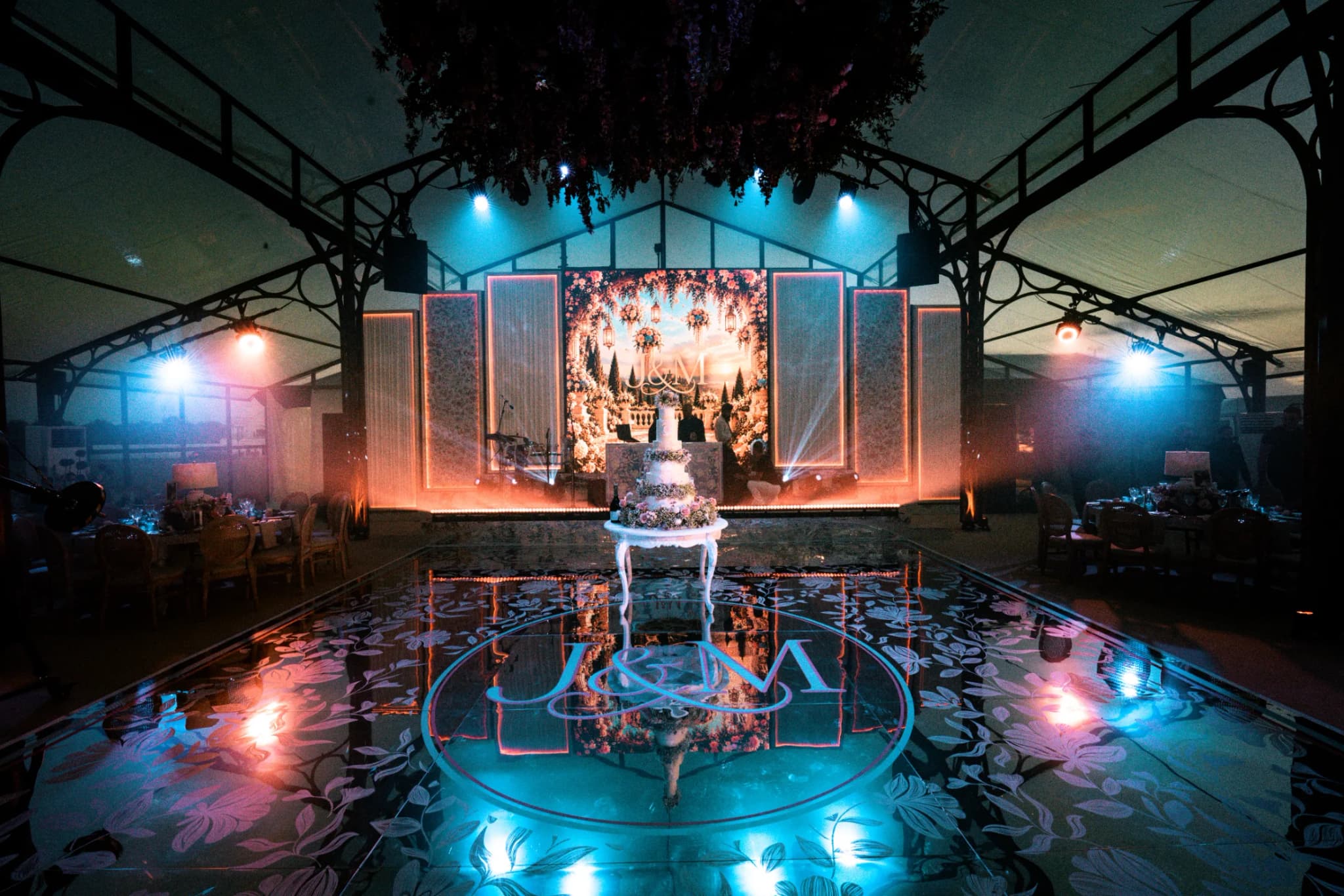 Jeevan & Megha's English Garden Under Glass at Dallas Burston Polo Club, Dallas Burston Polo Club