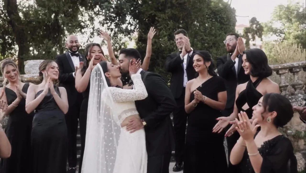 Kiran and Nasir destination wedding at the Vandelli Botanical Garden, Lisbon, with DJ Chonkx and DJ ITCH, Kudos Music