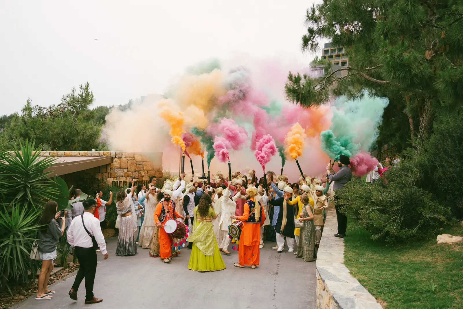 Lovleen and Shaan's destination wedding at LUJO Bodrum, Turkey, with Kudos Music