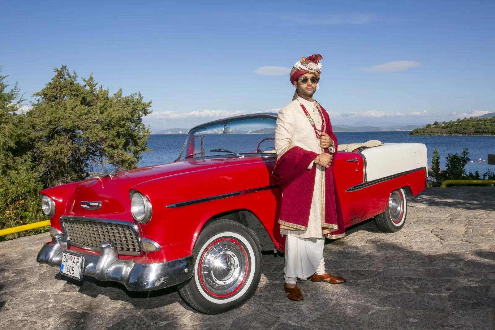 Naveen and Rishi's destination wedding in Bodrum, Turkey, with Kudos Music