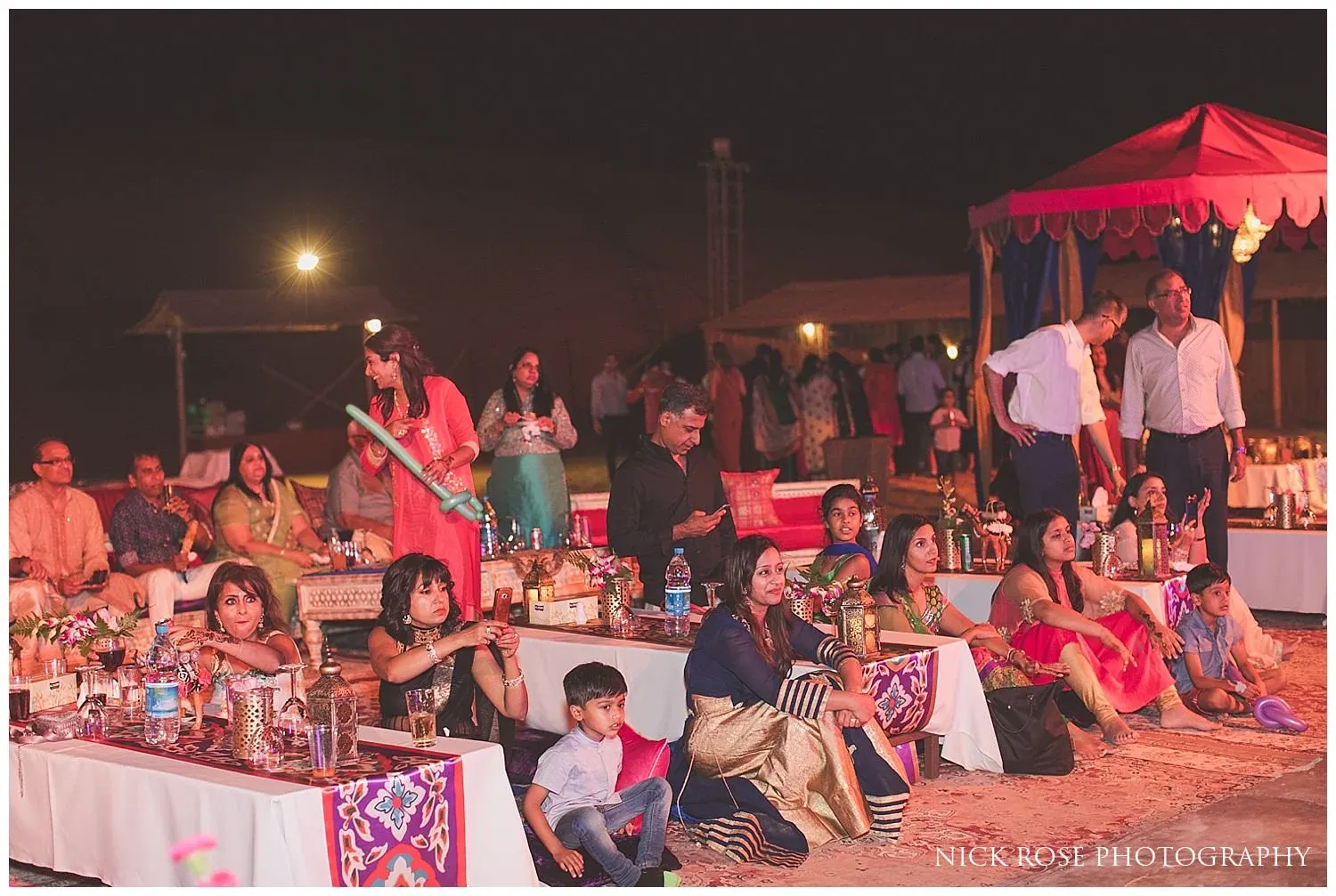 Nimesh and Rakhee's Bedouin desert Mehndi and Sangeet in Dubai, with DJ H of Kudos Music