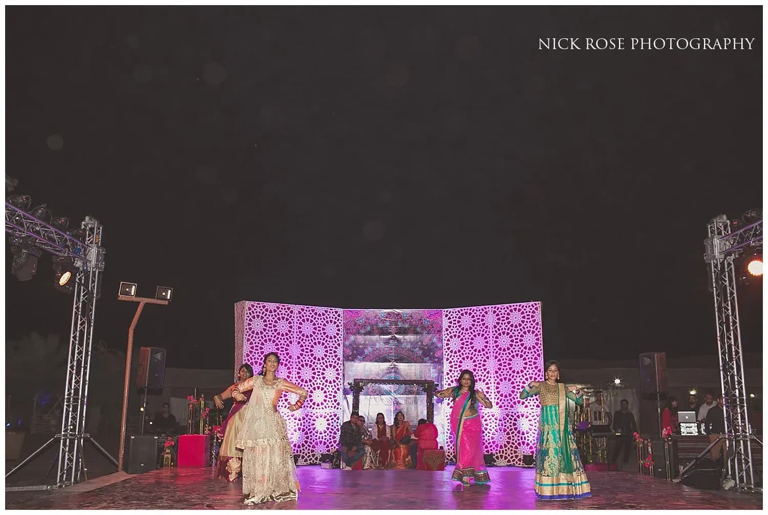 Nimesh and Rakhee's Bedouin desert Mehndi and Sangeet in Dubai, with DJ H of Kudos Music