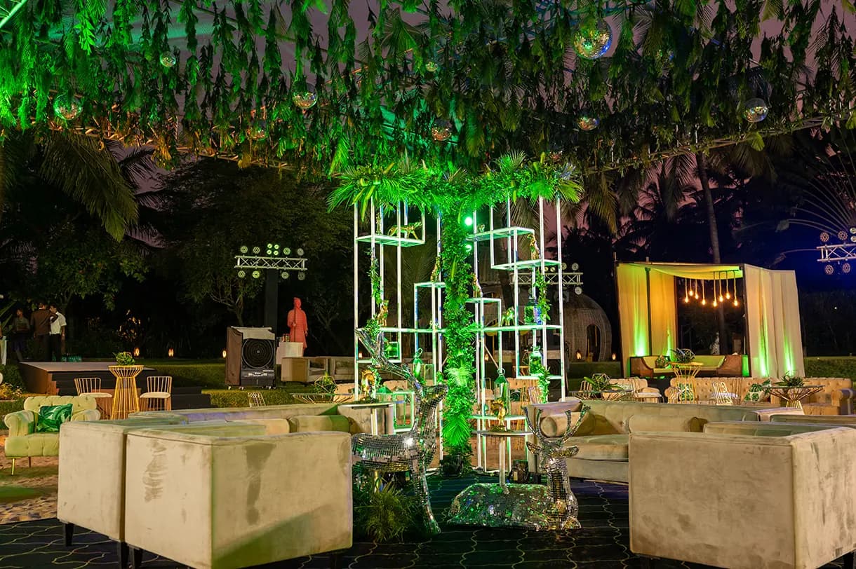 Raveen and Sunny's destination wedding at Planet Hollywood Beach Resort, Goa, with DJ H and DJ Chonkx of Kudos Music
