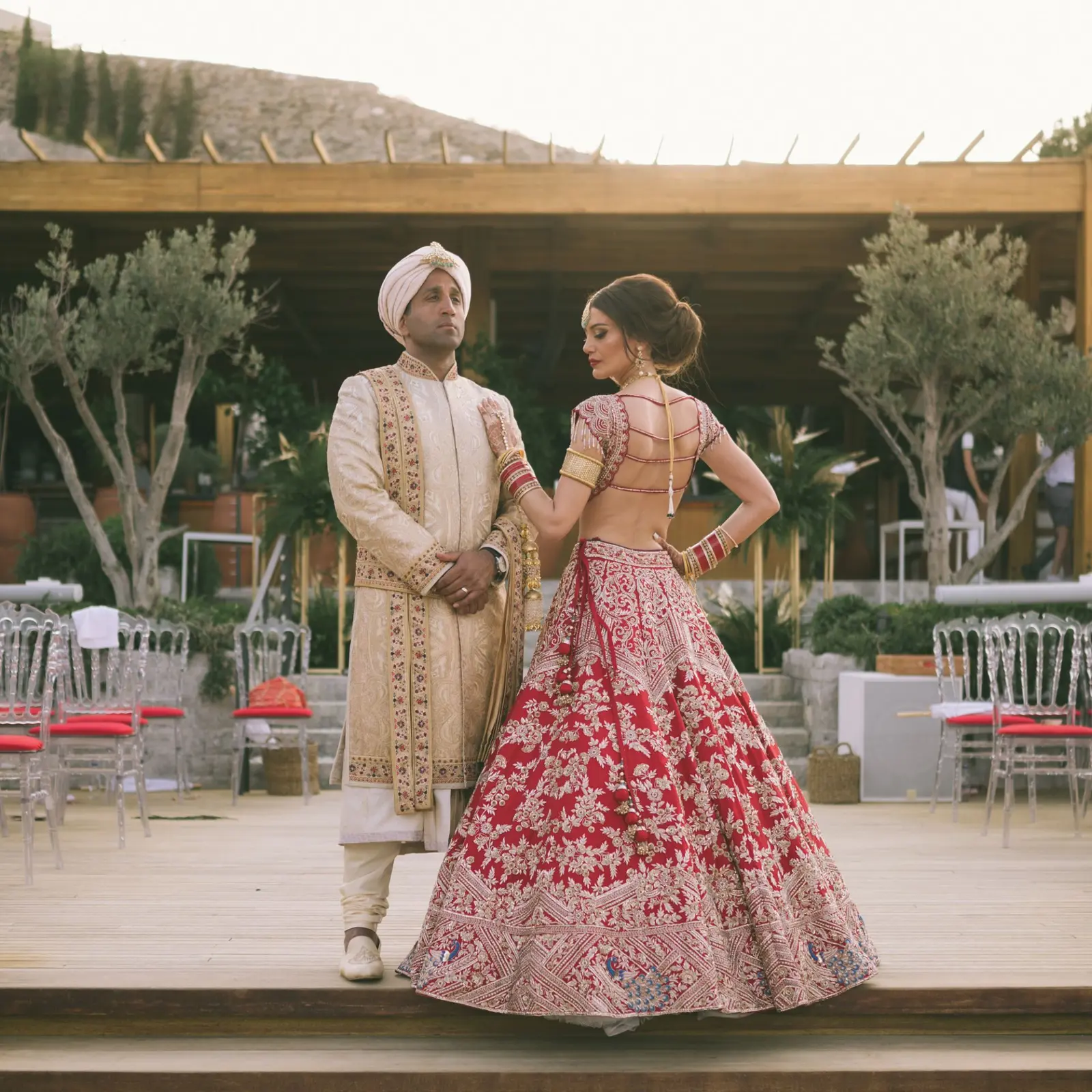 Rina and Vikram's destination wedding in Bodrum, Turkey, with Kudos Music