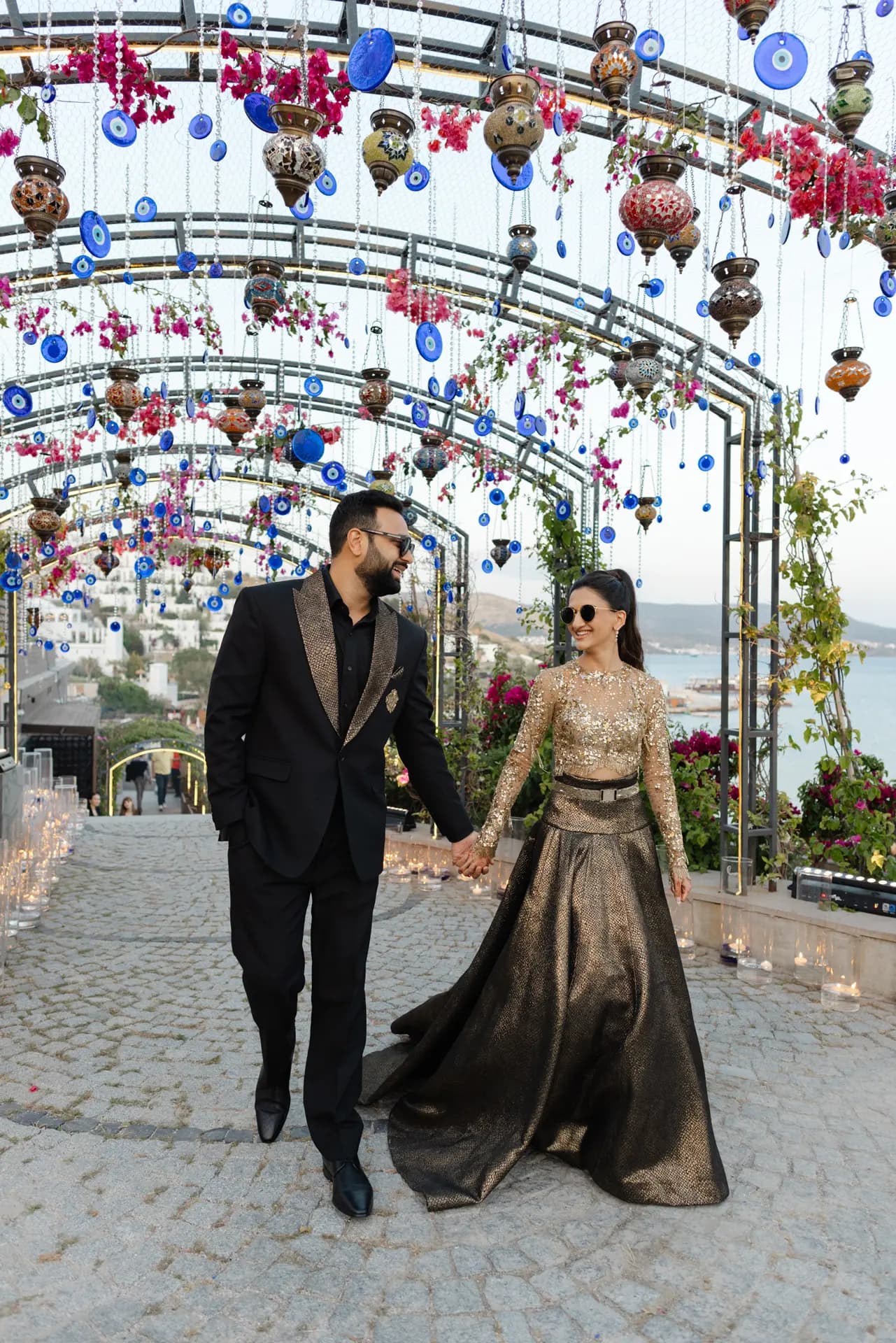 Risha and Aakash's destination wedding in Bodrum, Turkey, with Kudos Music
