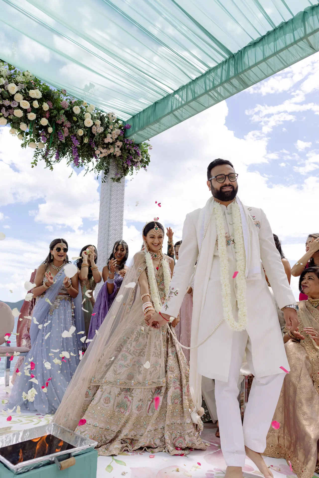 Risha and Aakash's destination wedding in Bodrum, Turkey, with Kudos Music