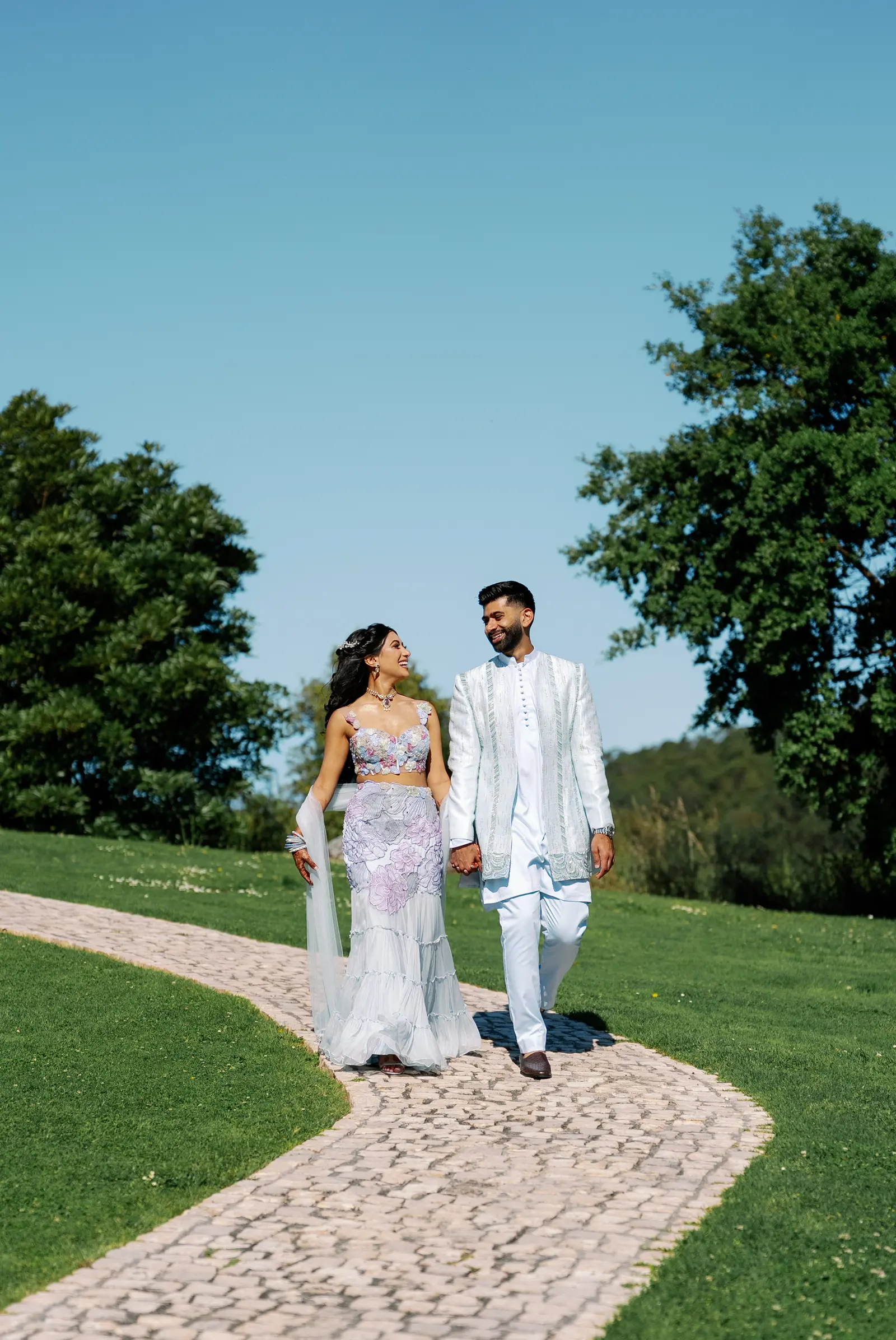 Sheena and Yash's Indian destination wedding in Sintra, Portugal, with Kudos Music