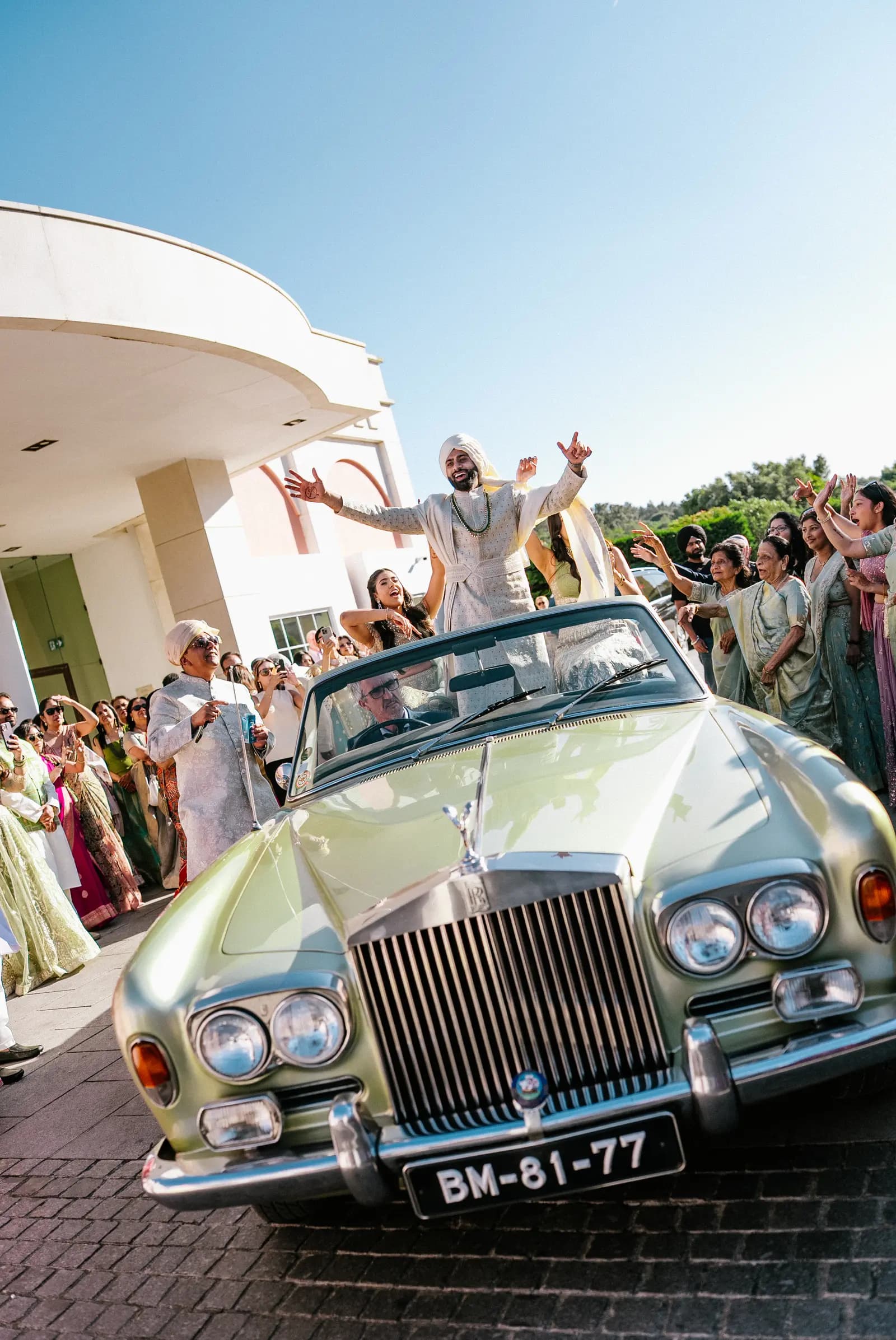 Sheena and Yash's Indian destination wedding in Sintra, Portugal, with Kudos Music