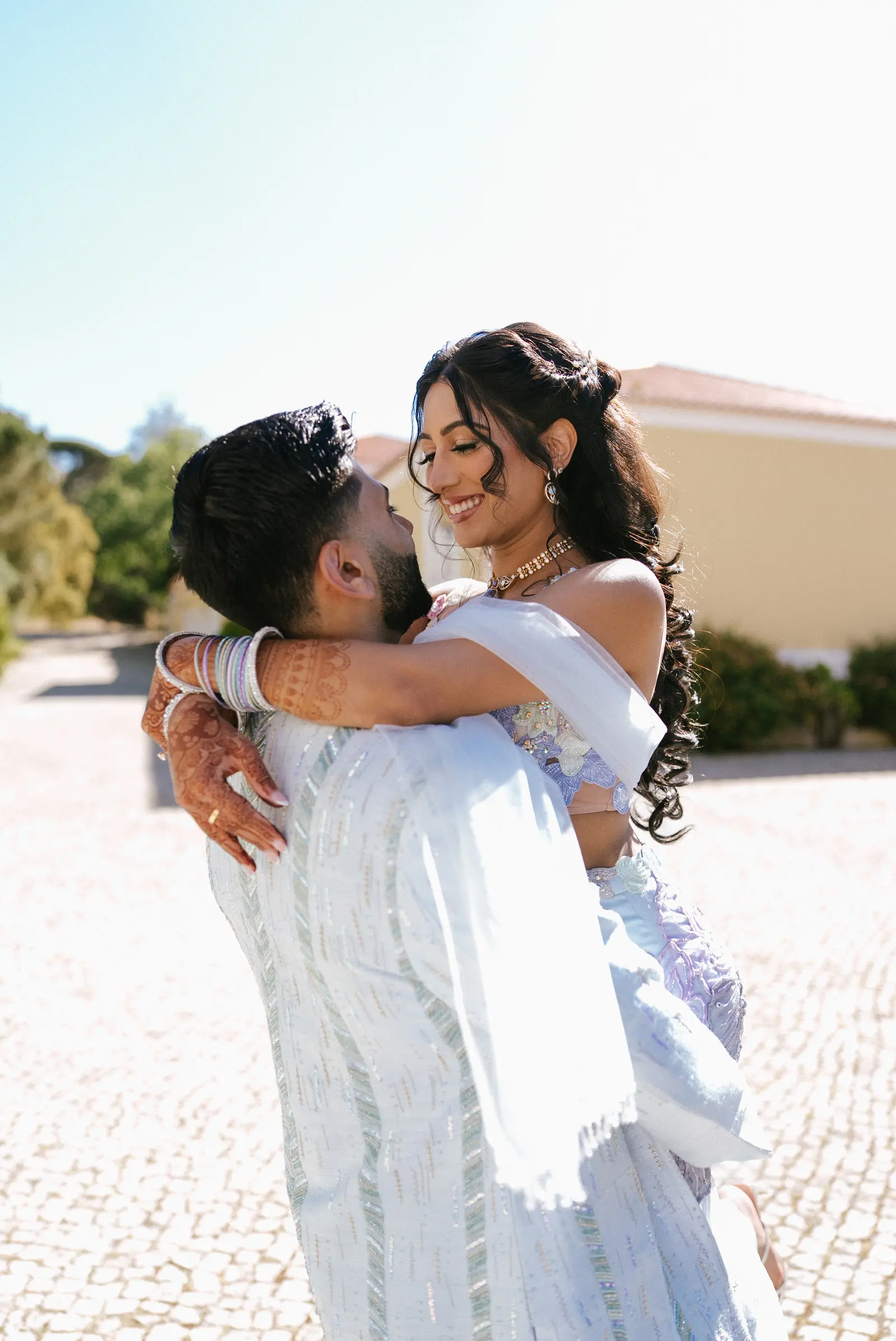 Sheena and Yash's Indian destination wedding in Sintra, Portugal, with Kudos Music