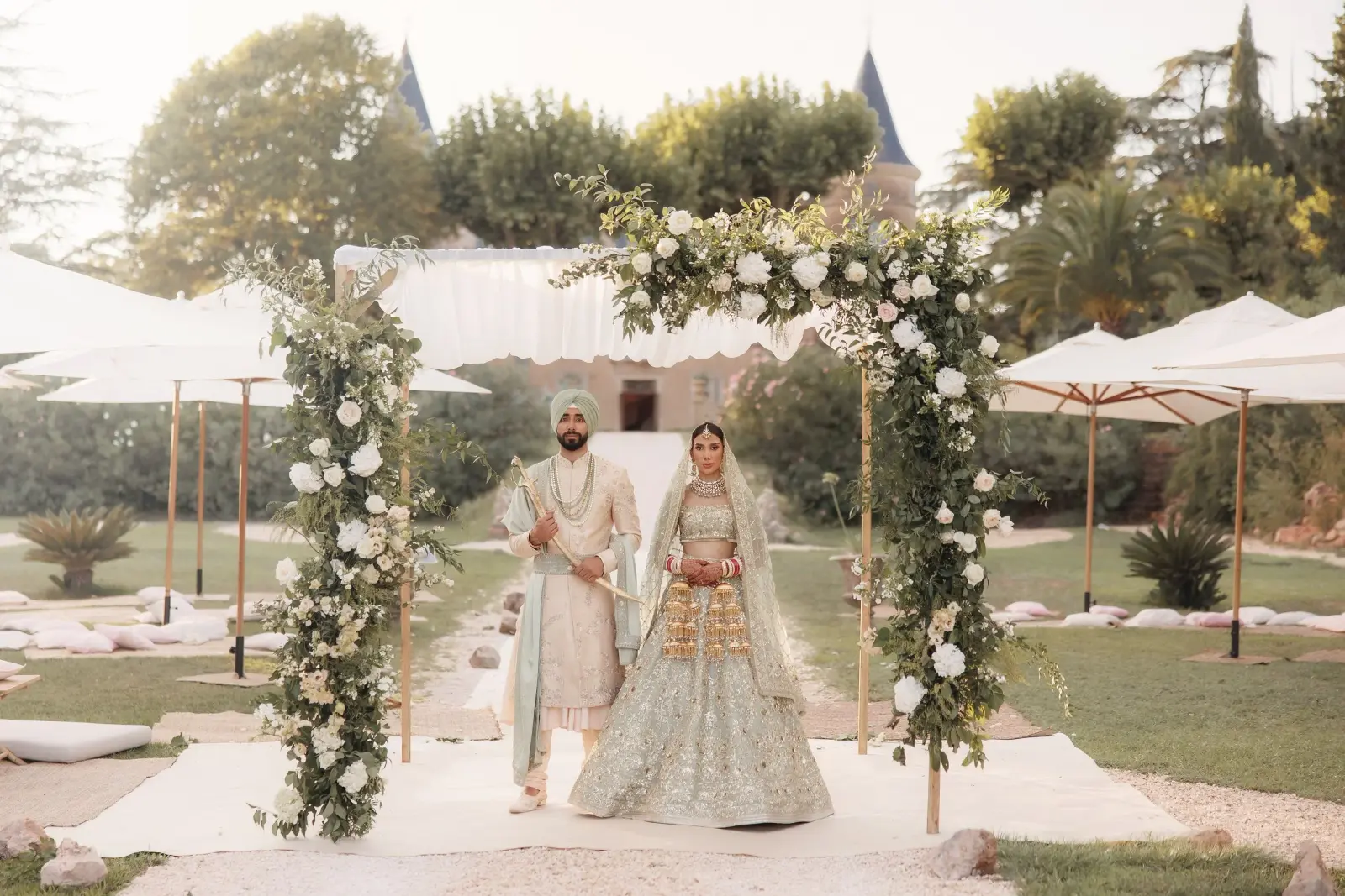 A big fat Punjabi wedding at a French château, South of France, Kudos Music