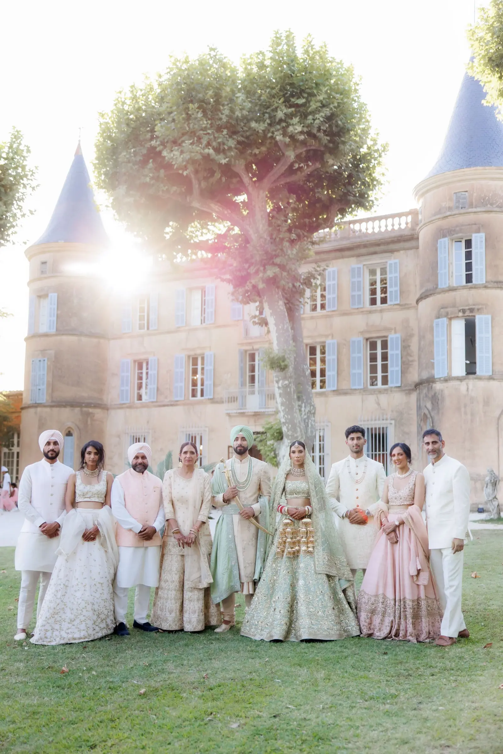 A big fat Punjabi wedding at a French château, South of France, Kudos Music