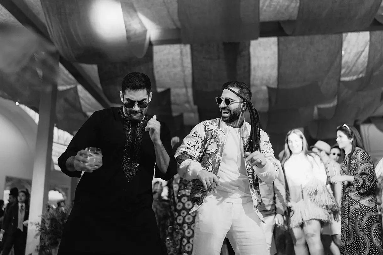 Simran and Hamit's destination wedding at The Leela Palace, Jaipur, with Kudos Music
