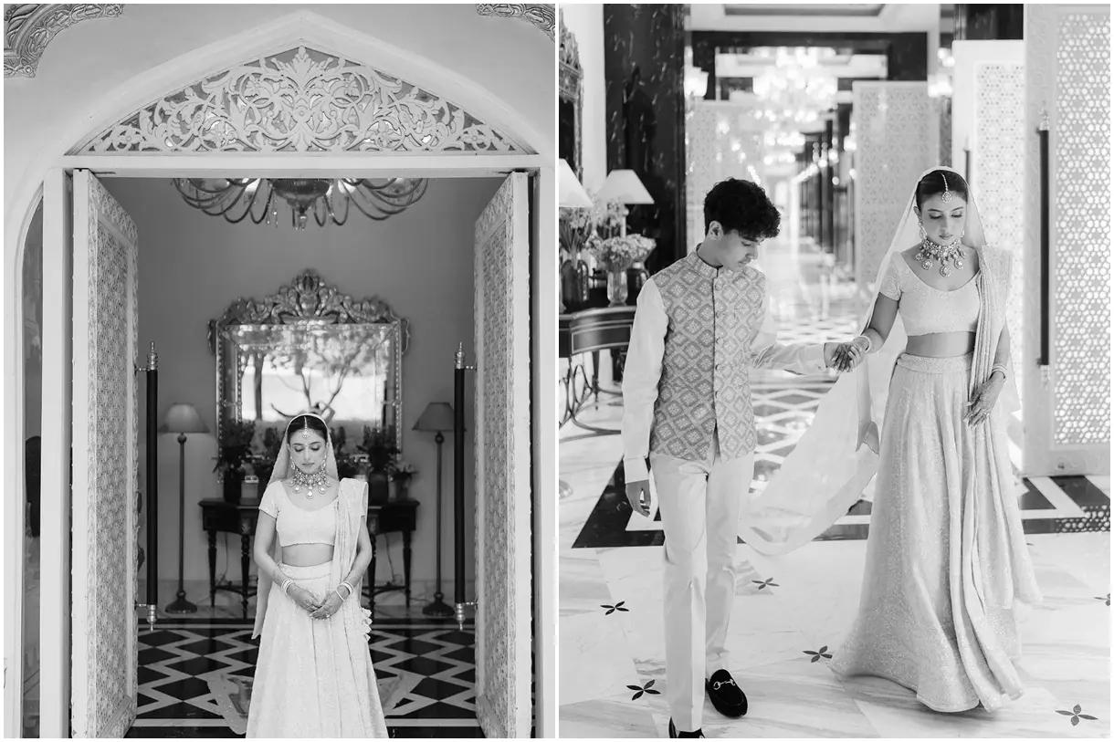 Simran and Hamit's destination wedding at The Leela Palace, Jaipur, with Kudos Music