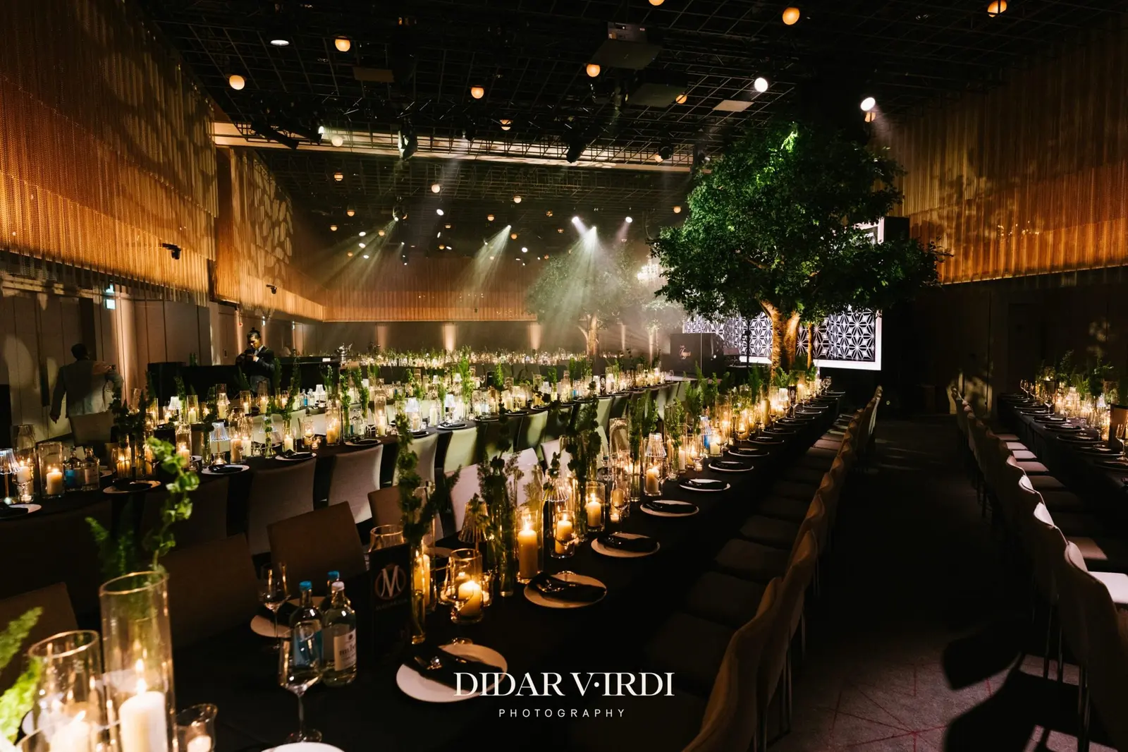 Luxury wedding production in the Grand Ballroom at The Londoner by Kudos
