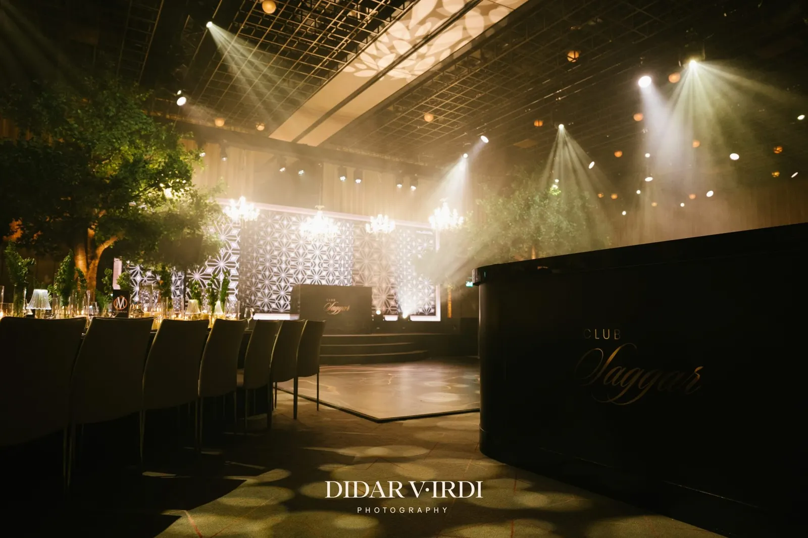 Luxury wedding production in the Grand Ballroom at The Londoner by Kudos
