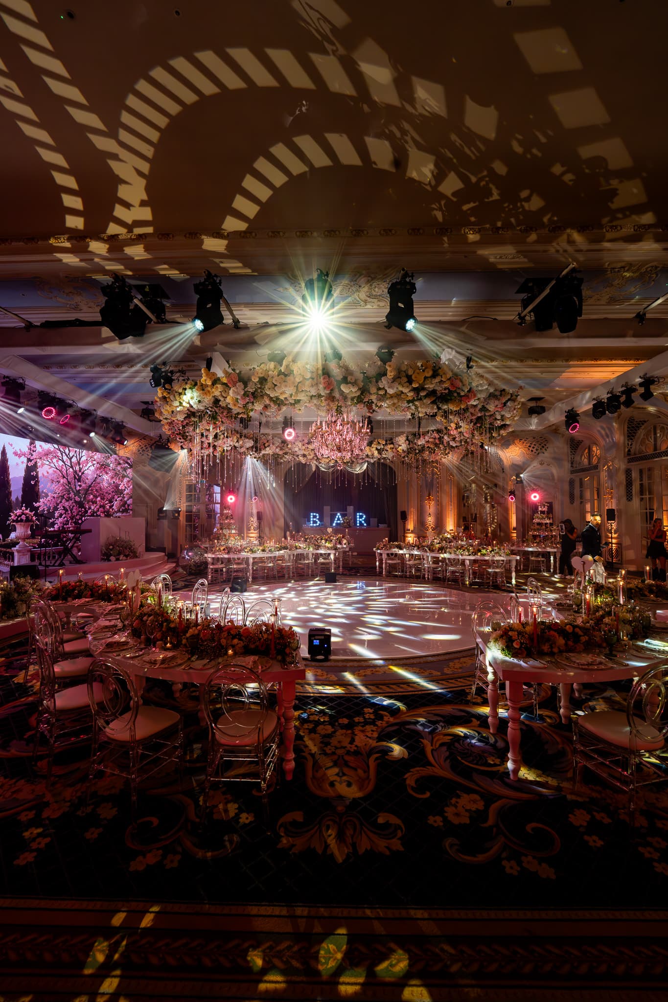 The Savoy, One system for the speeches, the band and the DJ