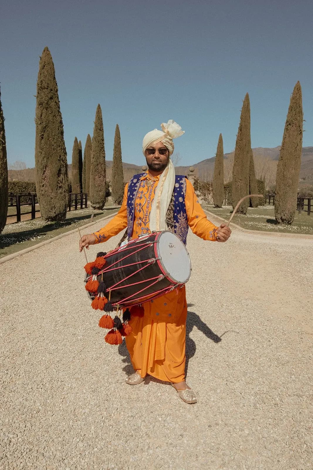 Saahil and Aashna's destination wedding at Il Borro, Tuscany, with Kudos Music